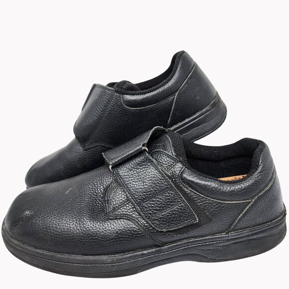 Orthofeet 510 Broadway Mens Size 12 D Black Leather Orthopedic Arch Support Shoe - Picture 3 of 7